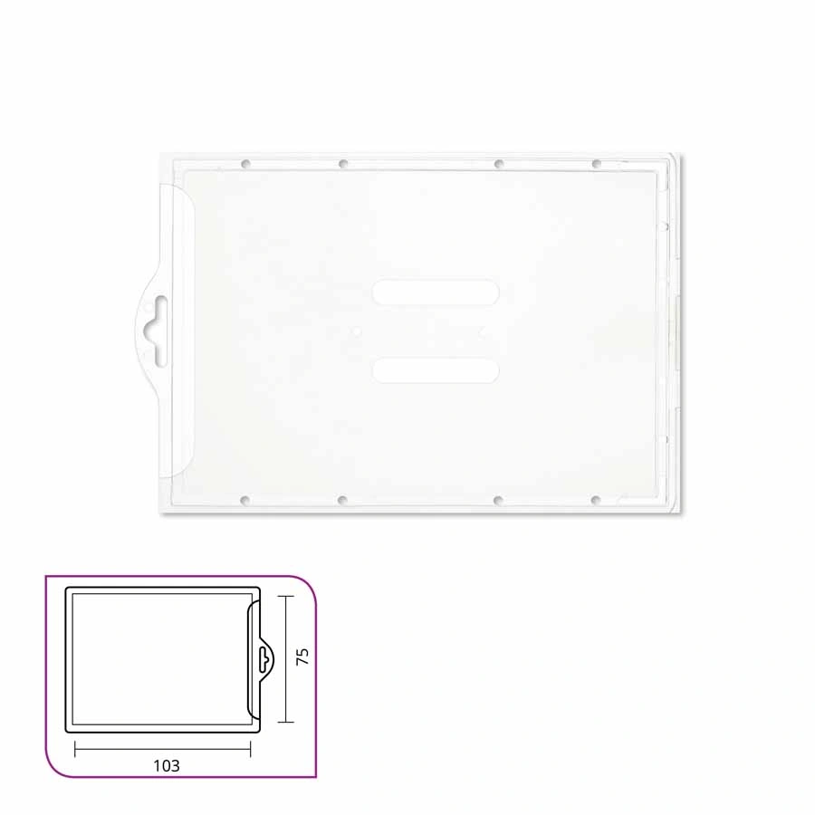 www.PARTNERPAPES.pl - Holder plastikowy Argo Typ L – legitymacja (75 x 103 mm), opak. 50 szt.