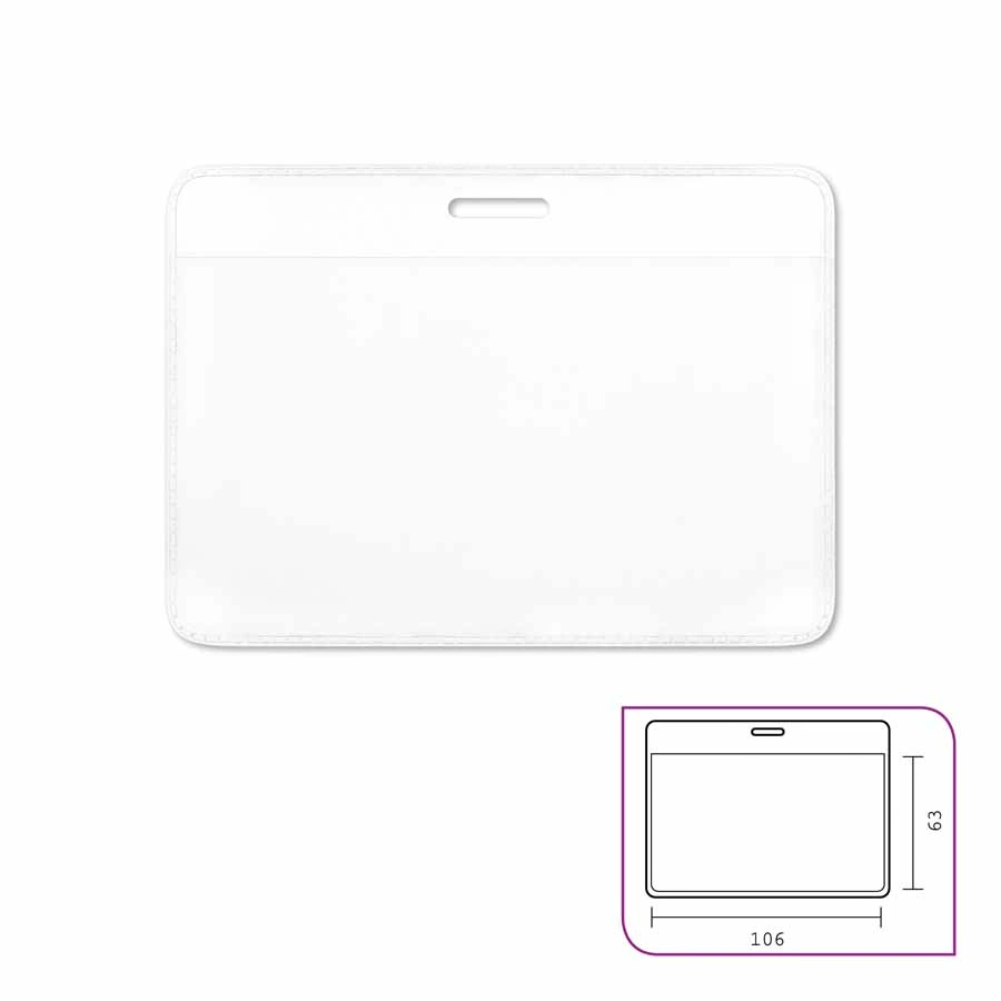 www.PARTNERPAPES.pl - Identyfikator – kieszonka PLM opak. 50 szt., otwarta z boku, wymiar wewn. 86 x 50 mm