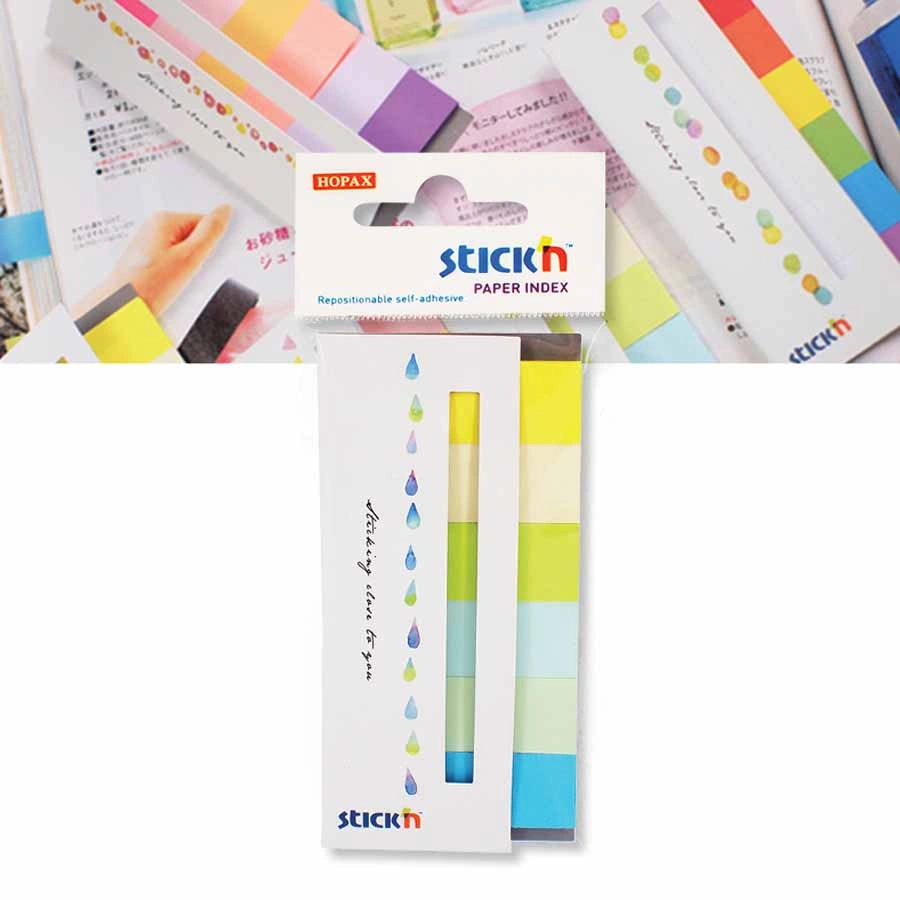 www.PARTNERPAPES.pl - Zakładki indeksujące Stickn papierowe Summer, 45x15mm