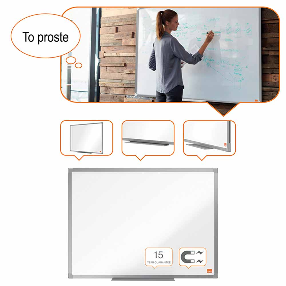 www.PARTNERPAPES.pl - Tablica stalowa Nobo Essence 120 x 90 cm