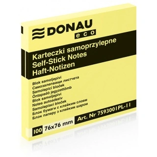 www.PARTNERPAPES.pl - Karteczki samoprzylepne Donau Eco 76 x 76 mm