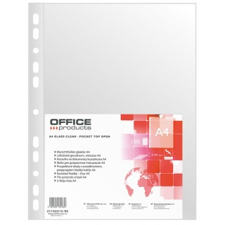 www.PARTNERPAPES.pl - Koszulki krystaliczne A4 Office Products 40 mic., opak. 100 szt