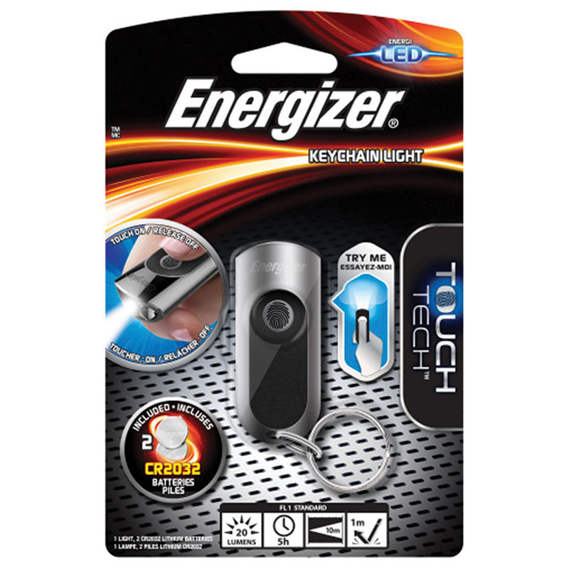 www.PARTNERPAPES.pl - Latarka ENERGIZER Key Chain chromowana