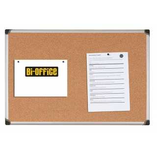 www.PARTNERPAPES.pl - Tablica korkowa Bi-Office w ramie aluminiowej wymiary: 150x100 cm