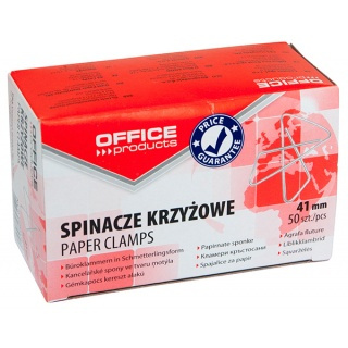 www.PARTNERPAPES.pl - spinacz krzyżowy MAŁY "2" 41mm a"50 Office Products 18084133-19