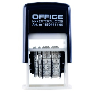 www.PARTNERPAPES.pl - datownik automatyczny OFFICE PRODUCTS z tuszem ISO (dd-mm-rrrr) czarny 18504411-05  samotuszujący cyfrowy