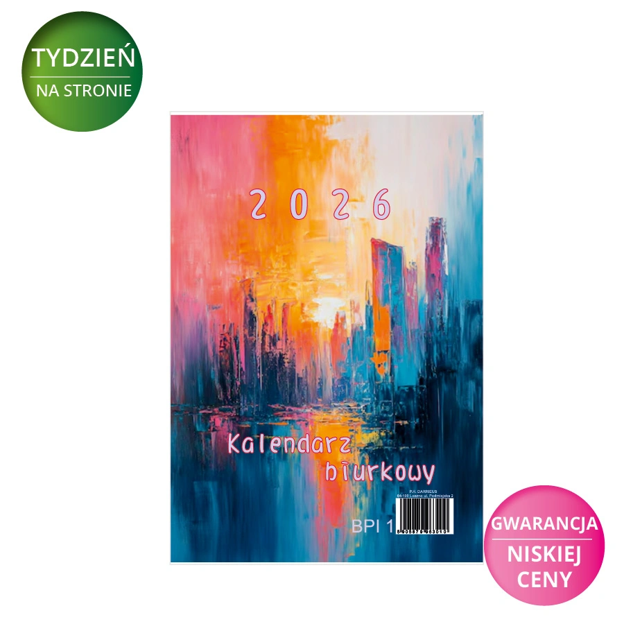 Kalendarz biurkowy 2026 stojący pionowy DC MAXI 140x200mm 200400X