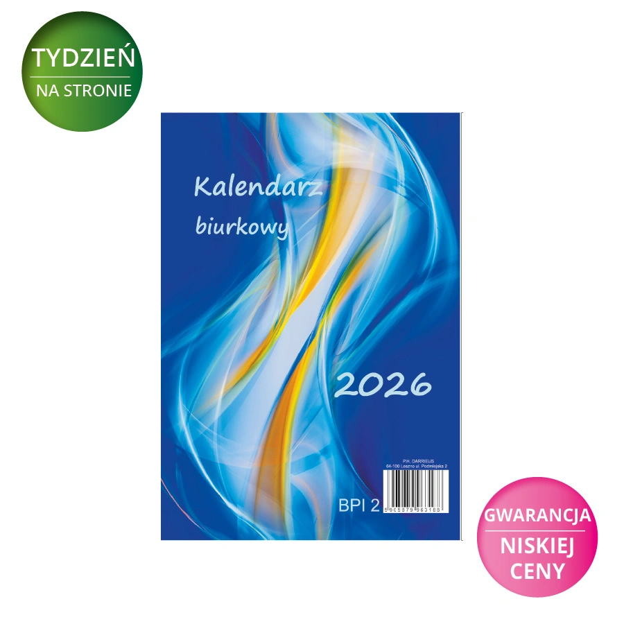 Kalendarz biurkowy 2026 stojący pionowy DC MIDI 120x165mm 200111X