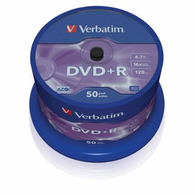 www.PARTNERPAPES.pl - DVD+R Verbatim 4,7GB 16x a"50 43550  AZO Matt Silver
