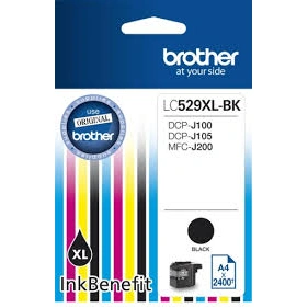 www.PARTNERPAPES.pl - Brother LC529XLBk DCP-J100/J105 Bk 2,4k  MFC-J200 (LC-529XLBk)