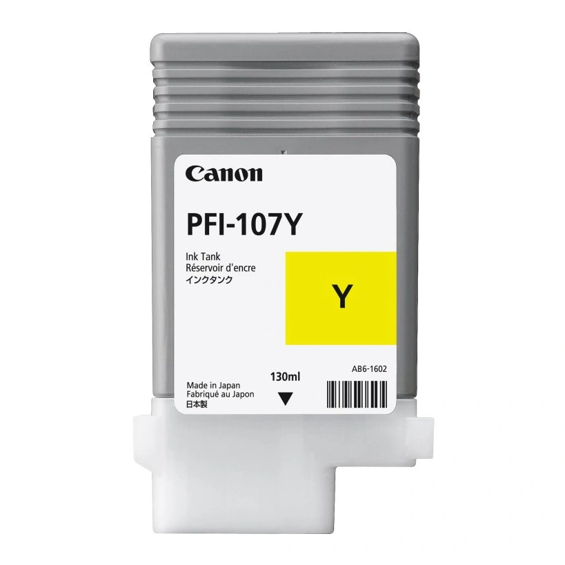 www.PARTNERPAPES.pl - Canon PFI107Y iPF680/iPF685/iPF770 tusz Yel.  130ml, iPF780/iPF785 (6708B001, PFI-107Y)