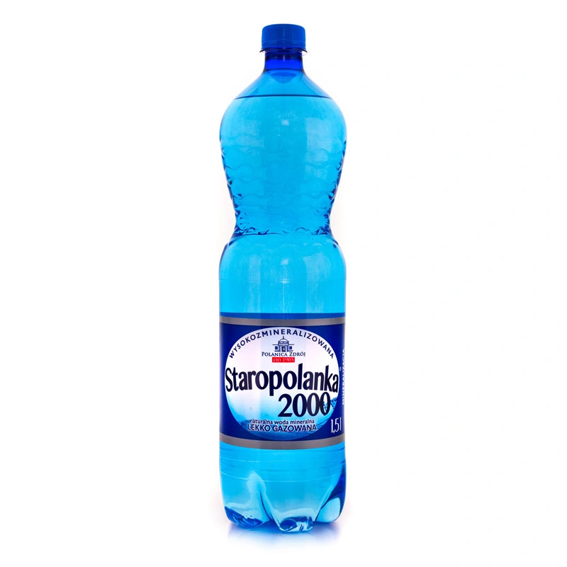 www.PARTNERPAPES.pl - Woda wysokozmineralizowana STAROPOLANKA 2000 lekko gazowana 1,5 L, zgrzewka 6 szt.