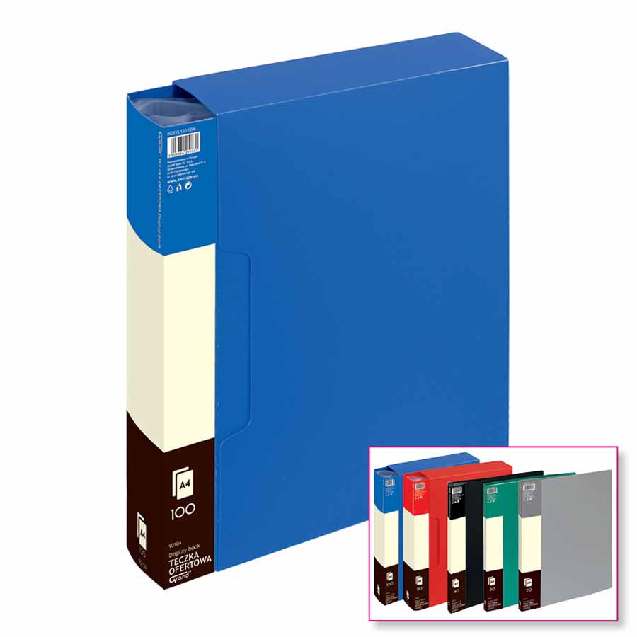 www.PARTNERPAPES.pl - Album ofertowy A4 Grand 100 koszulek niebieski