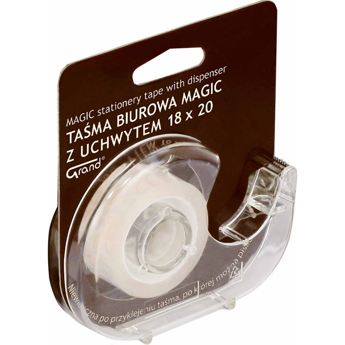 www.PARTNERPAPES.pl - Taśma klejąca Grand Magic z dyspenserem 18 mm x 20 m