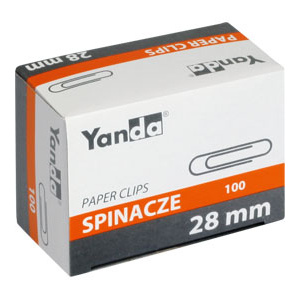 www.PARTNERPAPES.pl - spinacze biurowe 28mm okrągłe a"100 /10/ 500 Kw Trade Yanda R28 110-1649