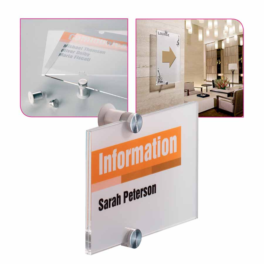 www.PARTNERPAPES.pl - Tabliczka informacyjna CRYSTAL SIGN 148 x 105 mm