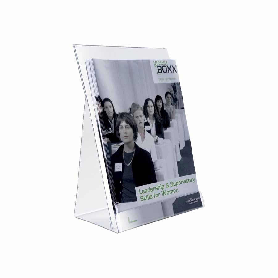 www.PARTNERPAPES.pl - Podstawka prezentacyjna Durable na ulotki kpl.2 szt., format A4, wym. 210 x 300 x 125 mm (szer. x wys. x gł.)