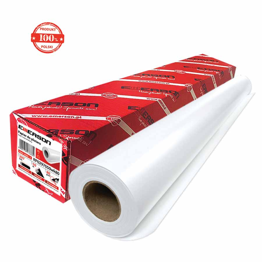 www.PARTNERPAPES.pl - Papier do plotera, rolka 50 m 90 g / 420 mm, 2 rolki