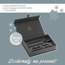 www.PARTNERPAPES.pl - Zestaw PARKER DUO IM czarny pióro + długopis 2214457 + etui gratis
