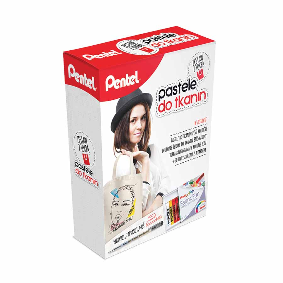 www.PARTNERPAPES.pl - Zestaw kreatywny pastele Pentel + torba 7 kolorów