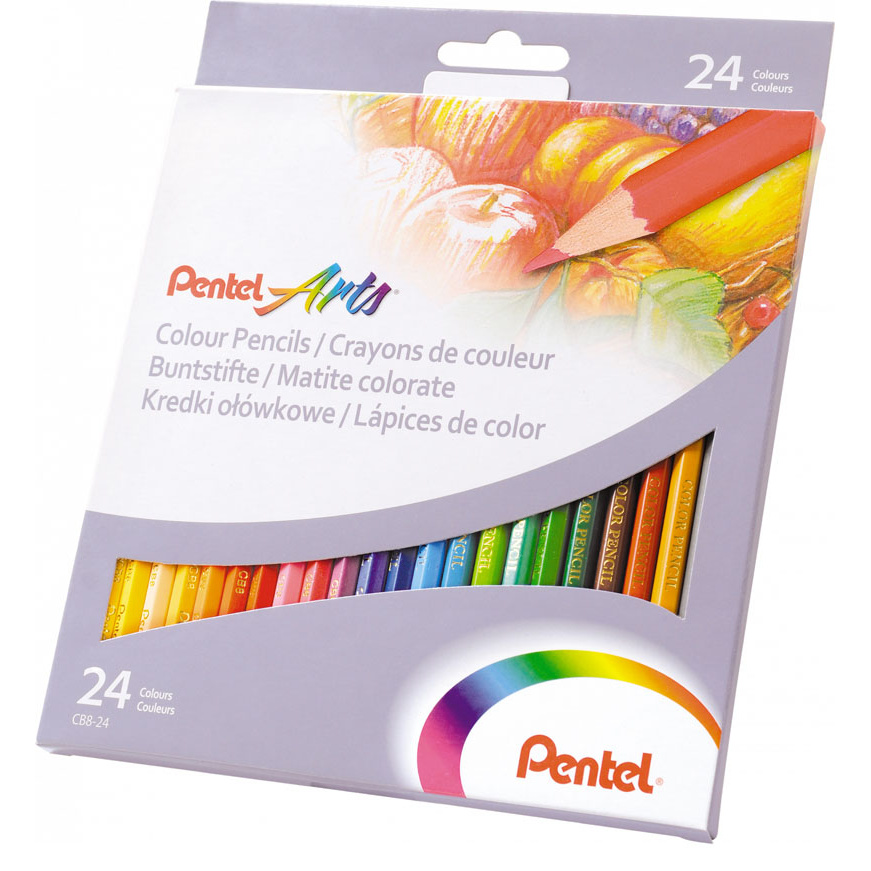 www.PARTNERPAPES.pl - Kredki ołówkowe Pentel  24 kolory