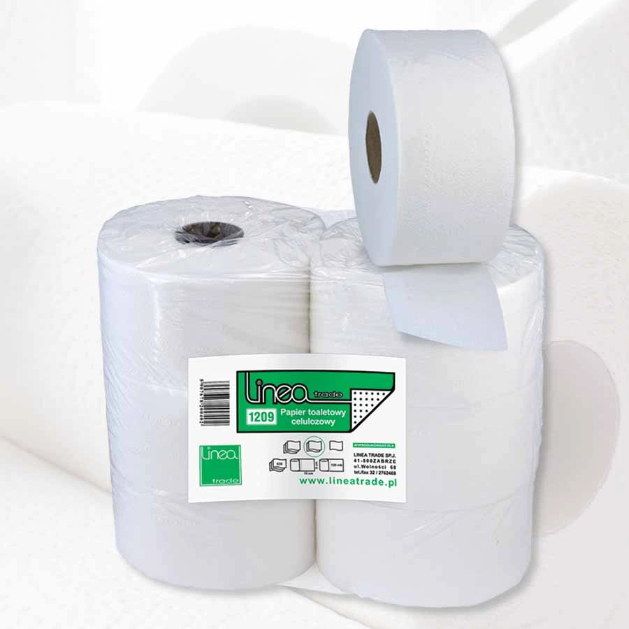www.PARTNERPAPES.pl - Papier toaletowy Linea Jumbo biały, 100% celulozy, 2 warstwowy, opakowanie 6 rolek