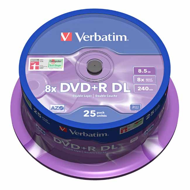 www.PARTNERPAPES.pl - DVD+R Verbatim 8,5GB DL 8x JC 43541  AZO Matt Silver