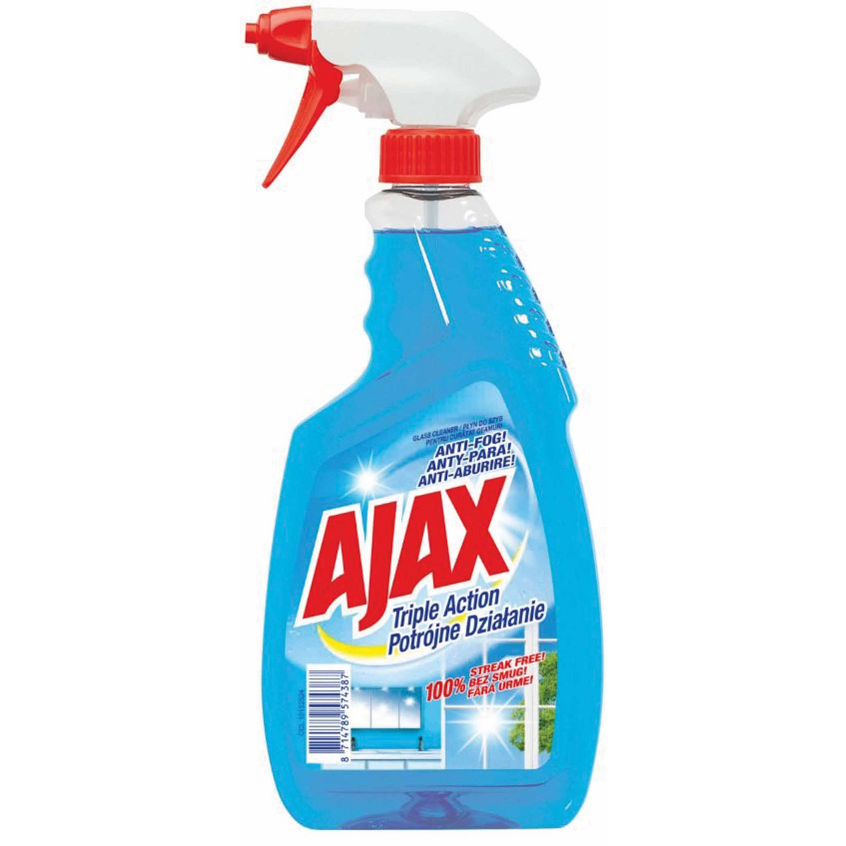 www.PARTNERPAPES.pl - Płyn do mycia szyb Ajax 500ml niebieski (Multi Action)