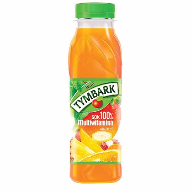 www.PARTNERPAPES.pl - Sok Tymbark 300 ml multiwitamina, 100% sok, opak. 12 szt