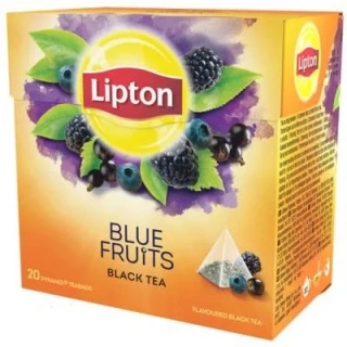 www.PARTNERPAPES.pl - Herbata Lipton piramidka Blue Fruits, 20 saszetek