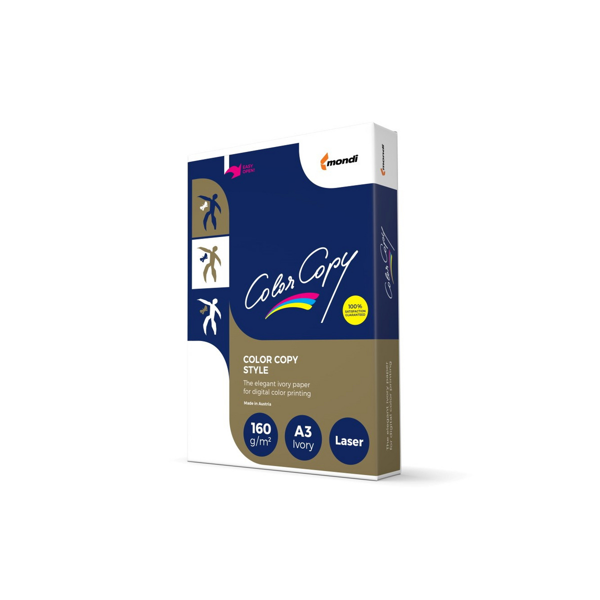 www.PARTNERPAPES.pl - Papier satynowany Color Copy A3 160g kremowy a"250  Ivory (kremowy ) ecri
